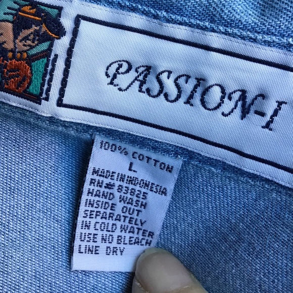 NWOT Passion- I Vintage Rare  women’s Cardinal Shirt - L 100% Cotton - Picture 3 of 6